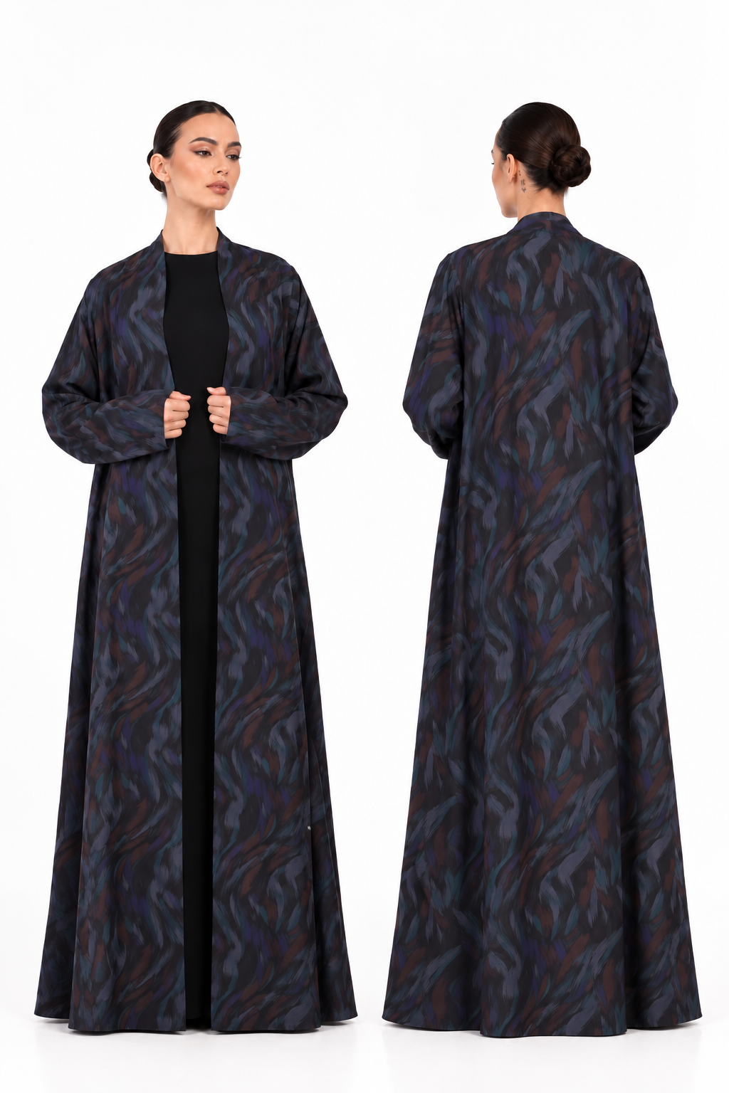 Rhea Ombre Silk Abaya
