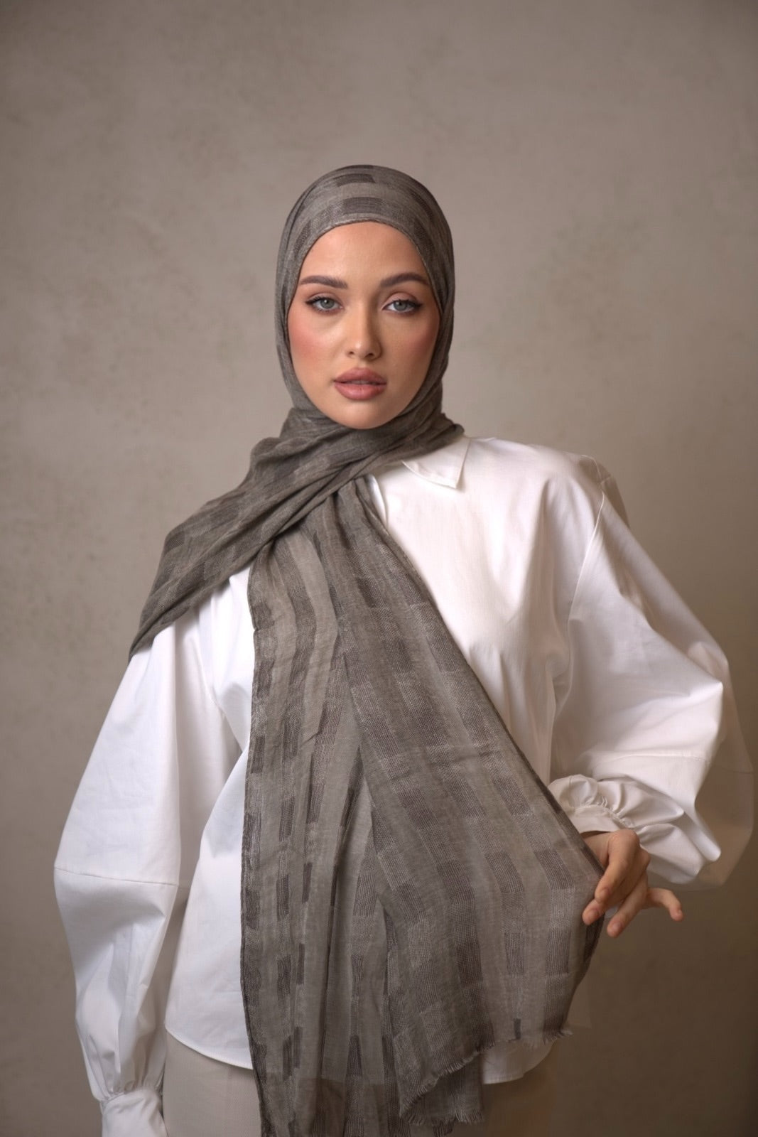 Thai-Striped Modal Hijab