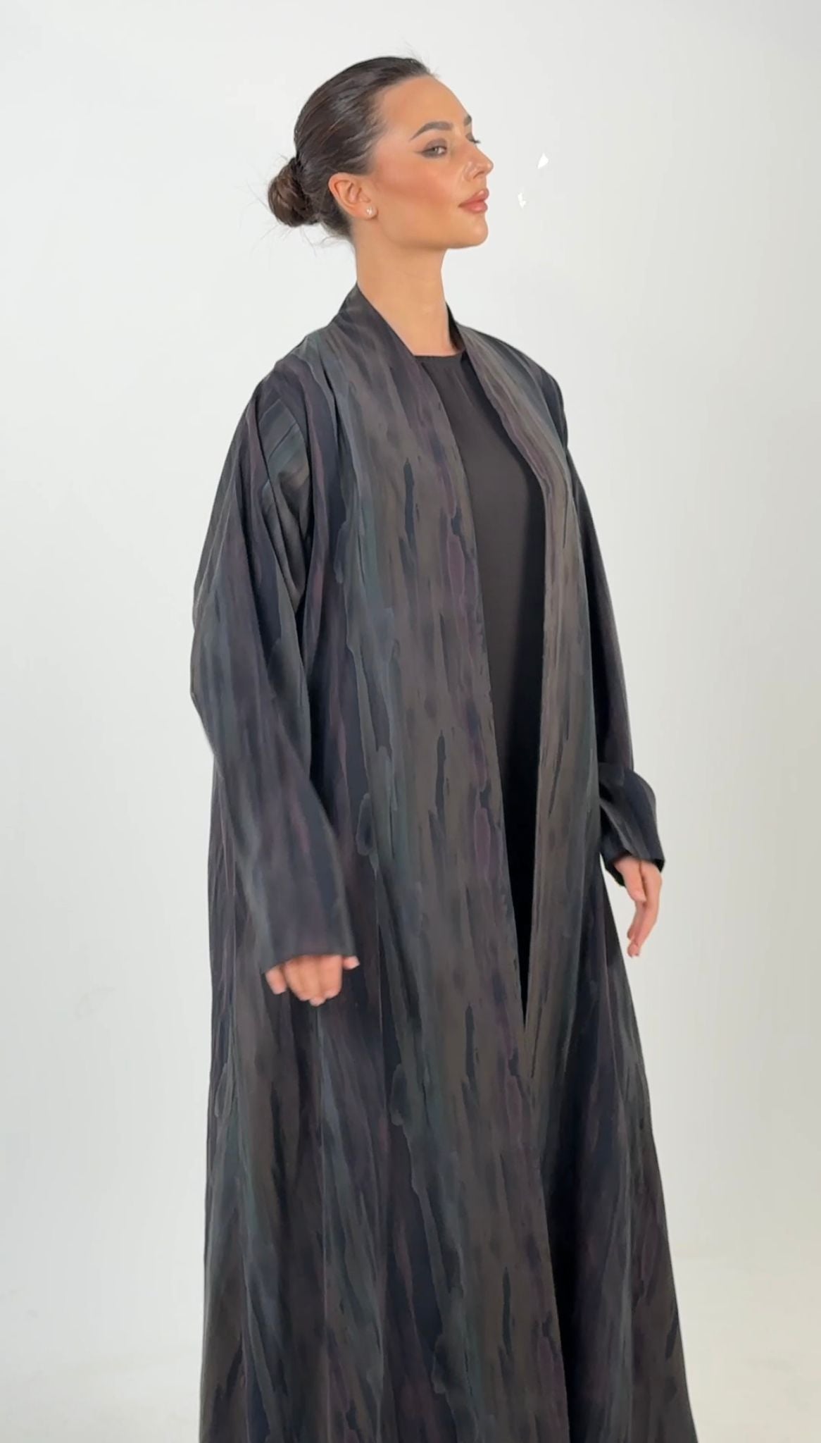Layl Ombre Silk Abaya