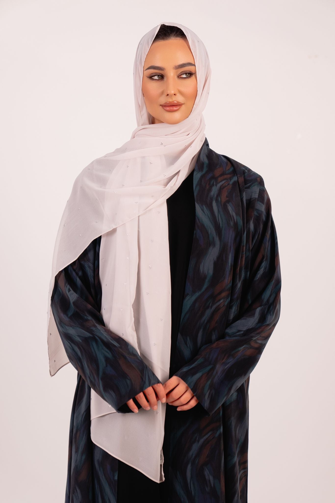 Luna Crystal-Dust Chiffon Hijab