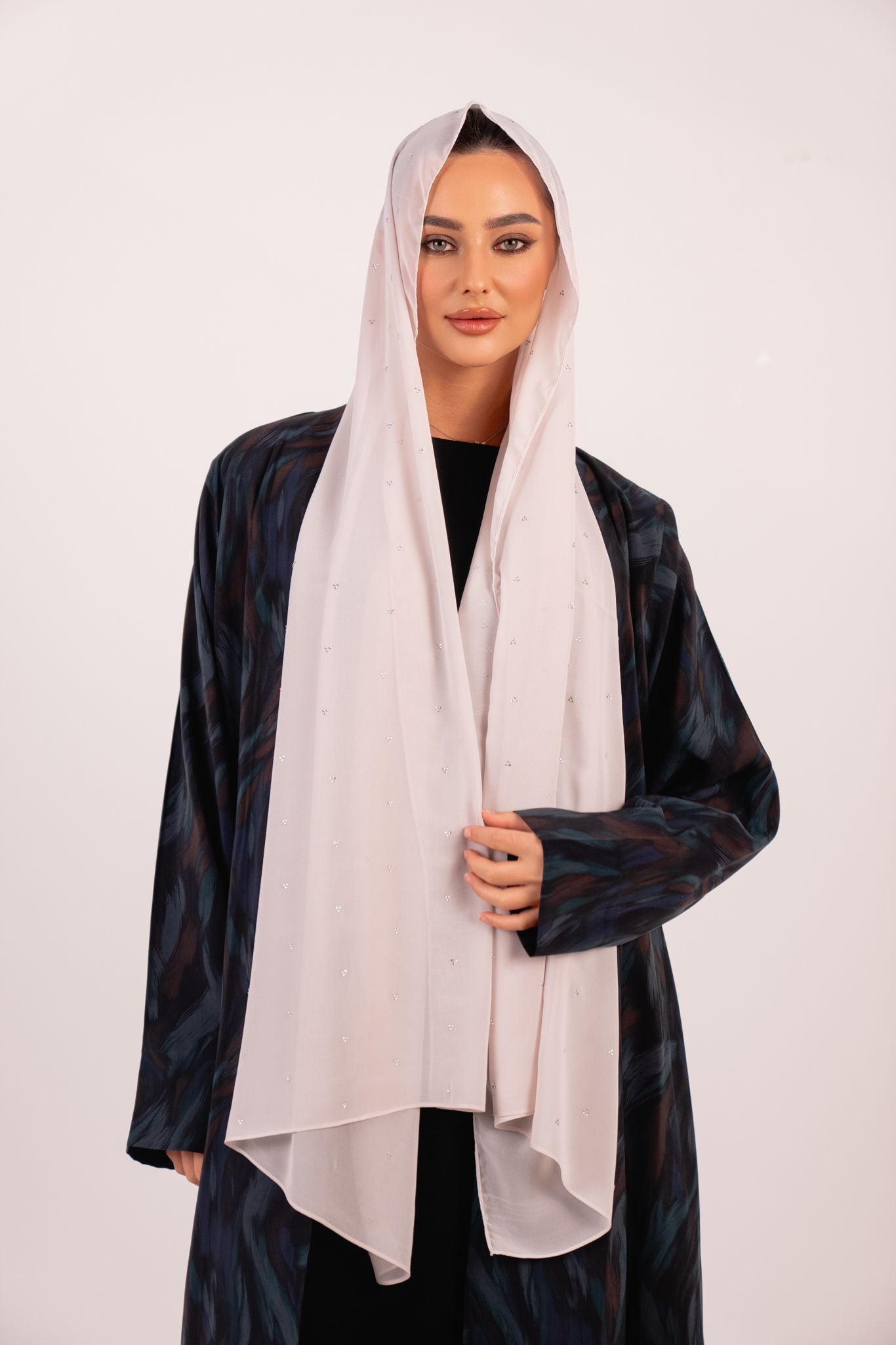 Luna Crystal-Dust Chiffon Hijab