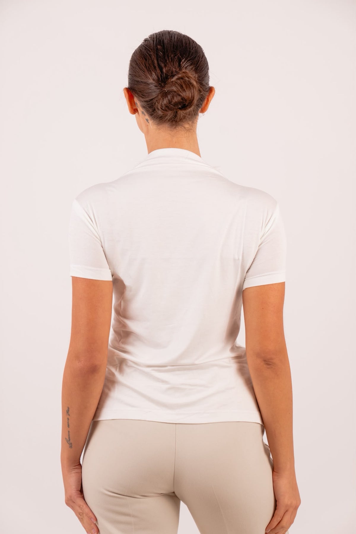 High Neck Top - Folded Neck