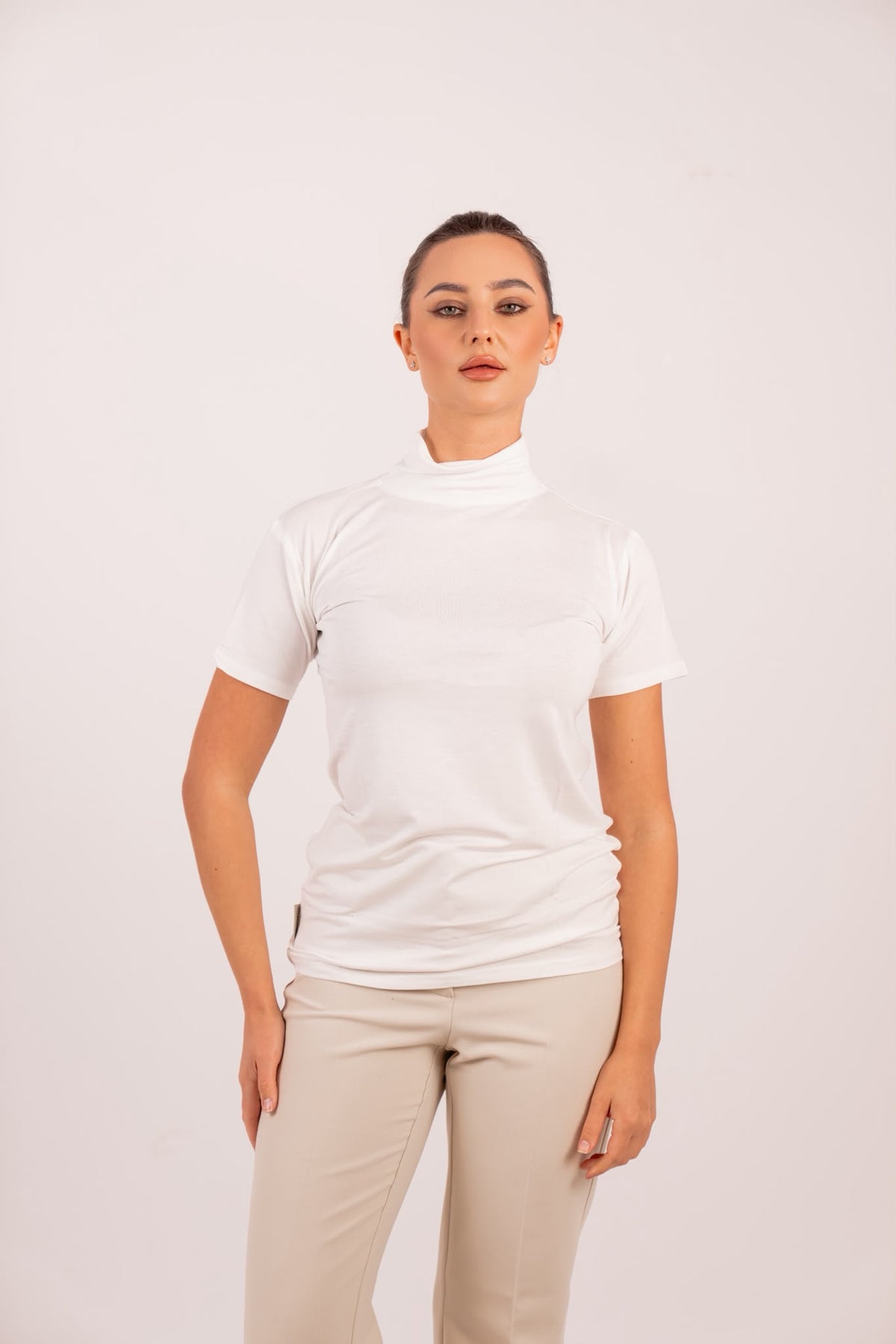 High Neck Top – Classic Neck