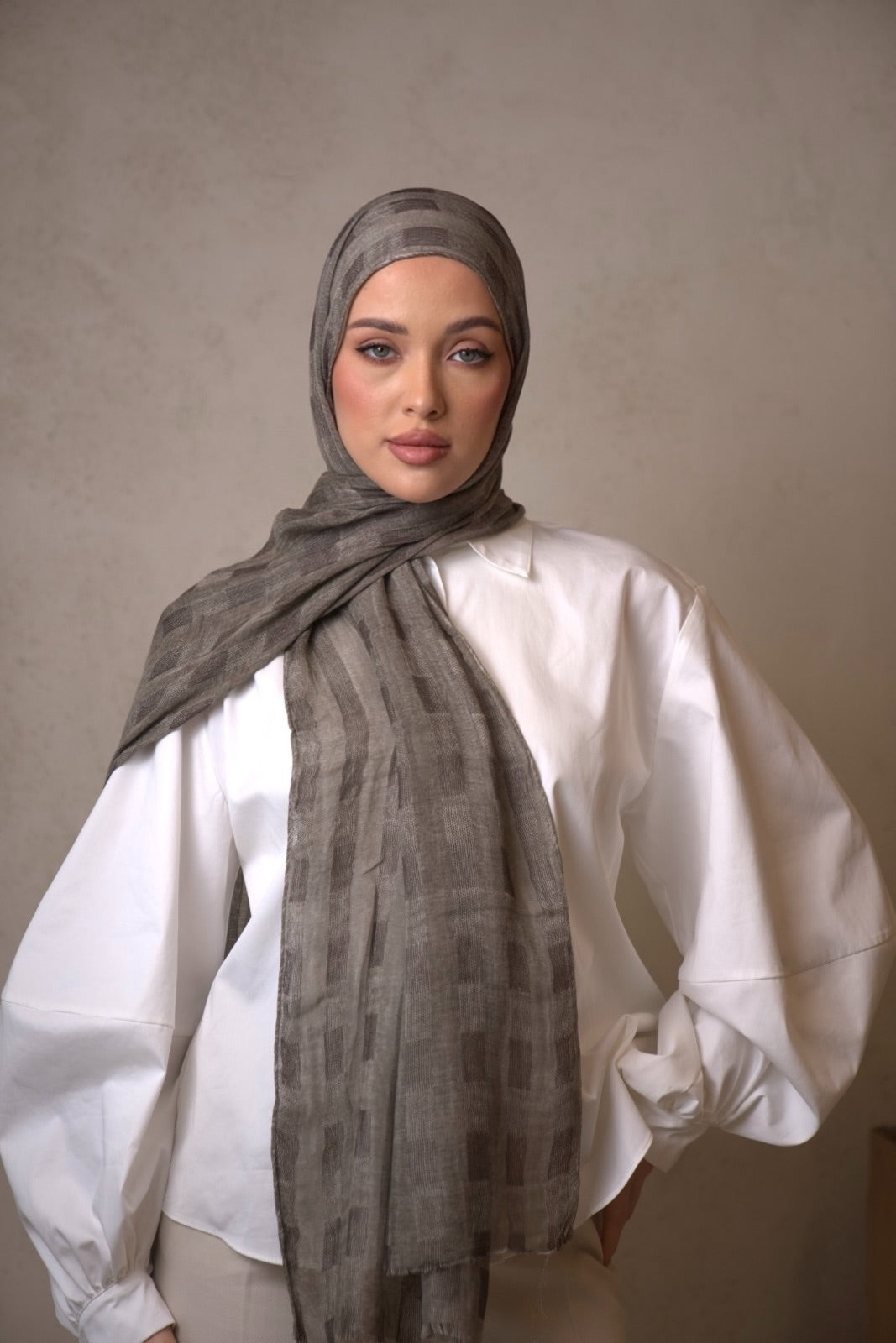 Thai-Striped Modal Hijab
