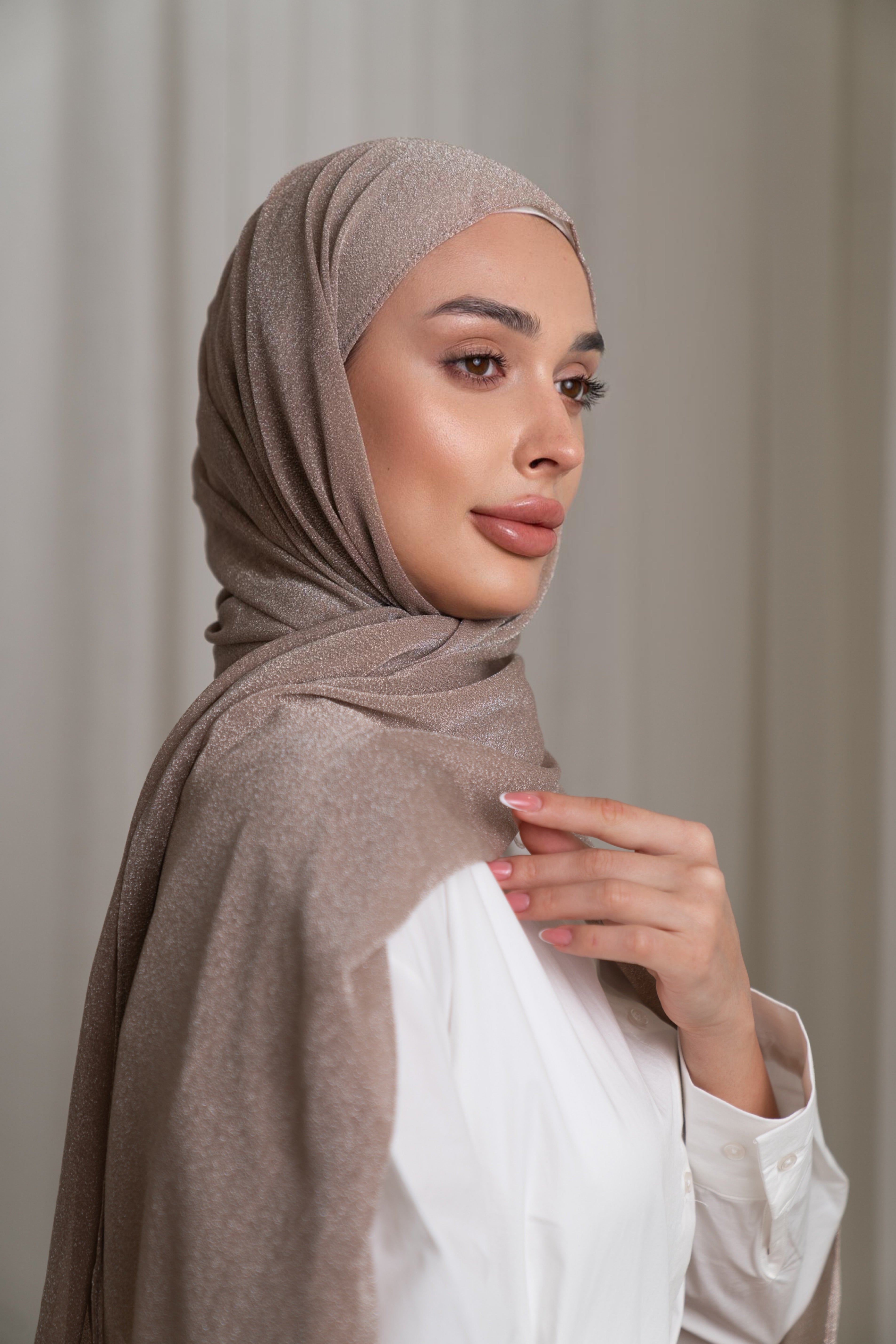 حجاب شيفون لامع