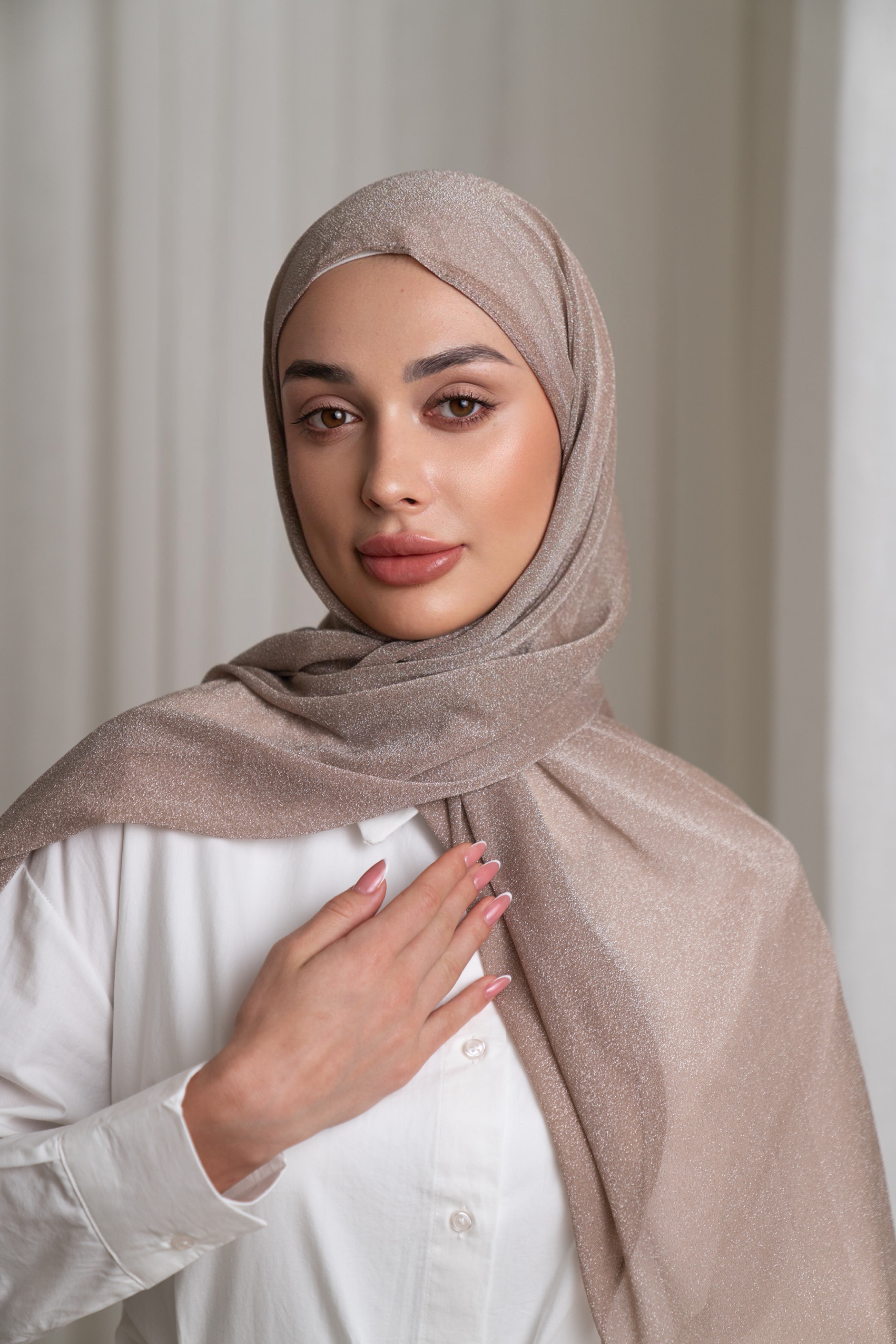 حجاب شيفون لامع