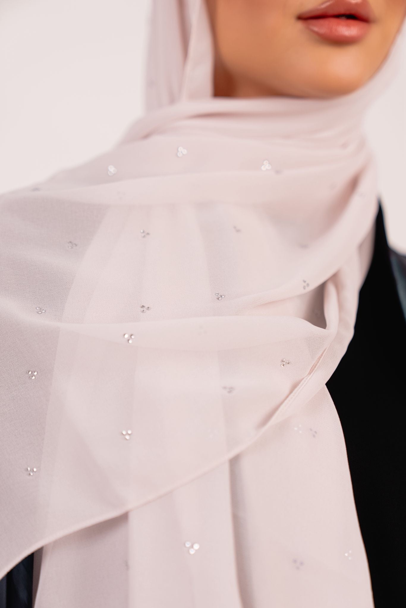 Luna Crystal-Dust Chiffon Hijab